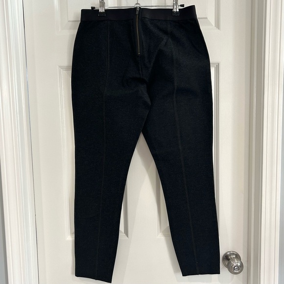 J. Crew Pixie Pants 10S Skinny Dark Gray Black Knit High Rise Zip Back Seam NWT - Picture 5 of 15